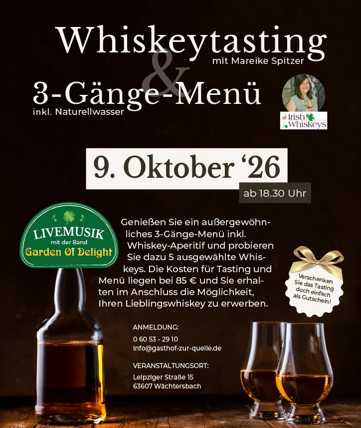 Whiskeytasting in Wächtersbach